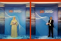 زوج مستندساز ایرانی تندیس قهرمان افسانه‌ای روسیه را دریافت کردند