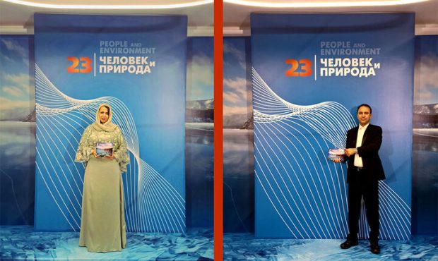 زوج مستندساز ایرانی تندیس قهرمان افسانهای روسیه را دریافت کردند زوج مستندساز ایرانی تندیس قهرمان افسانهای روسیه را دریافت کردند