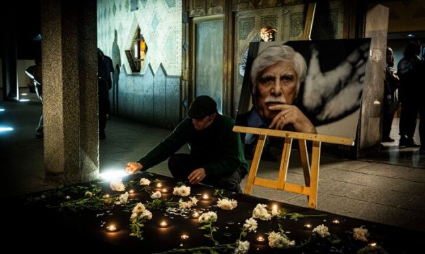 وداع اهالی تئاتر با بهرام بیضایی در تئاتر شهر