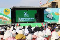 اجرای برنامه‌های فرهنگی و نمایشی تماشاخانه سیار کانون در خوزستان