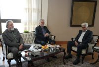 دیدار نوروزی وزیر ارشاد با هارون‌ یشایایی تهیه‌کننده پیشکسوت سینما